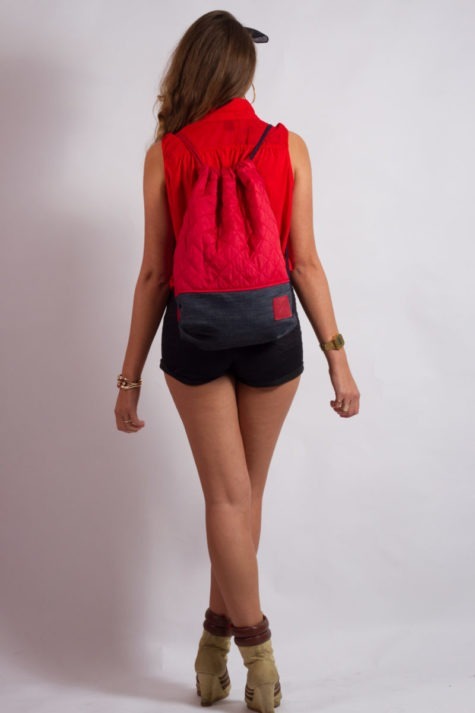 Red Denim Sports Bag 10