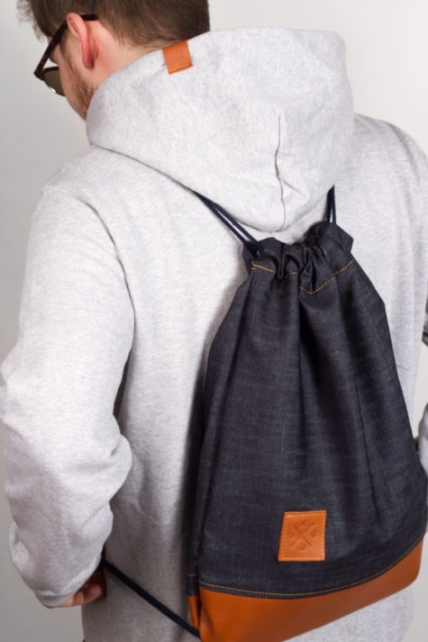 Denim Leather Sports Bag 8