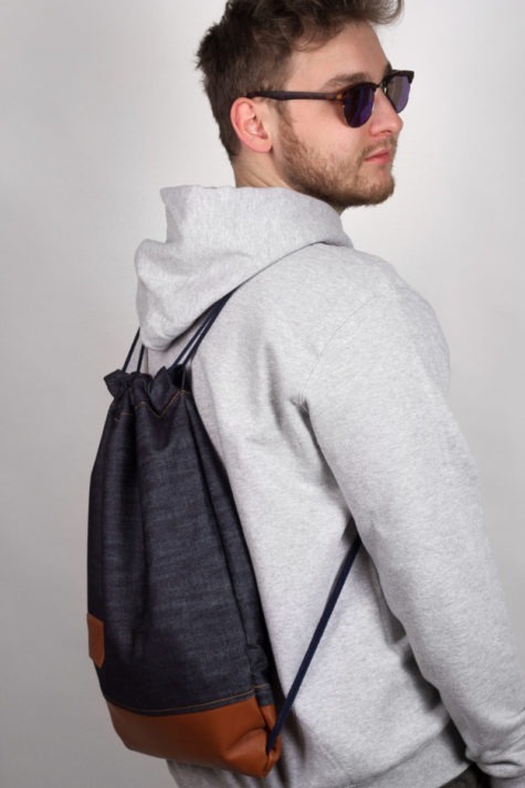 Denim Leather Sports Bag 7