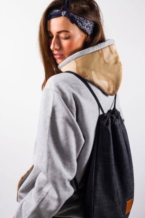 Denim Leather Sports Bag 10