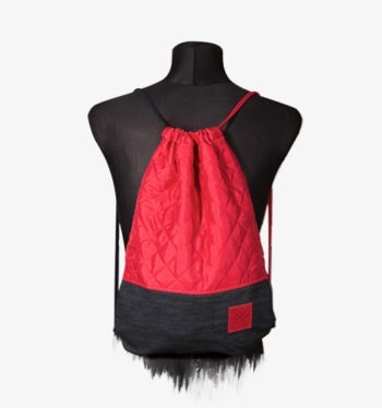 Red Denim Sports Bag