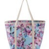 Blue Floral Shopper Bag