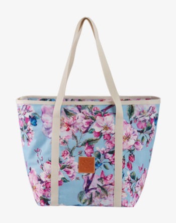 Blue Floral Shopper Bag