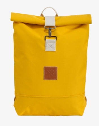 Mustard Roll-Top Rucksack Backpack