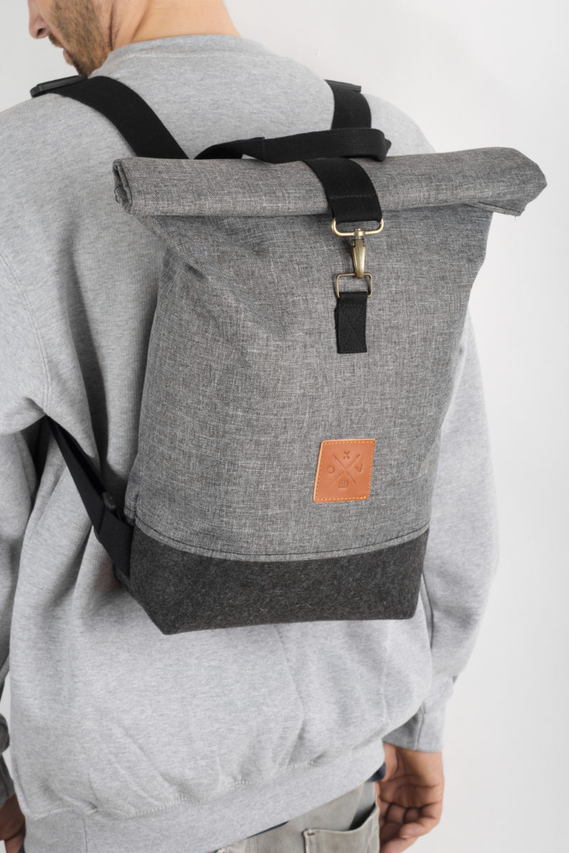 RollTop BackPack (Heather) Rollrucksack, Rucksack, DayPack (grau)