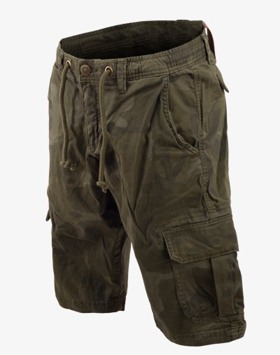 Cargo Camo Shorts / kurze Hose mit Camouflage Muster für Herren / Männer / Jungs