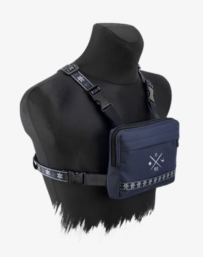 M13 Chest Rig - Brusttasche, Crossbody Umhängetasche, Brustbeutel, Reisebeutel, Geldbeutel, blau, wasserabweisend, navy