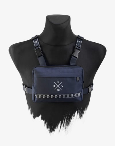 M13 Chest Rig - Brusttasche, Crossbody Umhängetasche, Brustbeutel, Reisebeutel, Geldbeutel, blau, wasserabweisend, navy