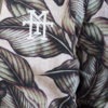 College Jacke Palm Leaf mit Palmenmuster Floral Üvergangsjacke Sommerjacke detail