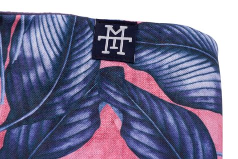 Windbreaker Blue Palm Floral Palmen Blätter Blumenmuster