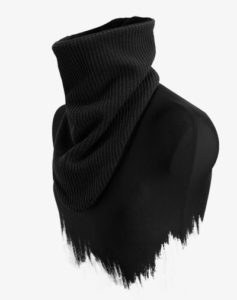 Knit Windbreaker Black Out Schal