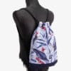 Sportbeutel / Turnbeutel Blue Palm 2 Sports Bag Palmenmuster blumenmuster floral flower blumen