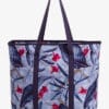 Blue Palm 2 Shopper Umhängetasche Henkeltasche Tragetasche für Frauen Damen Mädchen blau floral flower blumen blumenmuster