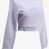 crop sweater Cropped sweatshirt jumper Damen bauchfrei kurz crop cut babyblue blau blue babyblau hellblau