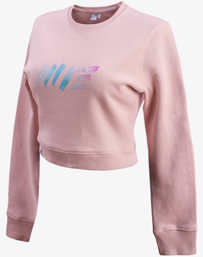 crop sweater Cropped sweatshirt jumper Damen bauchfrei kurz crop cut rosa rose pink