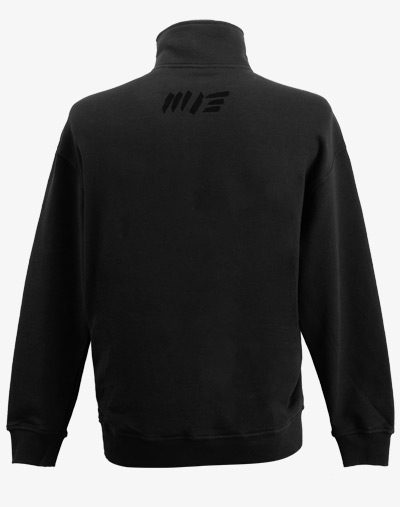 Halfzip 1/4 Zip Half Zip Troyer Pullover Sweatshirt schwarz black out Reißverschluss