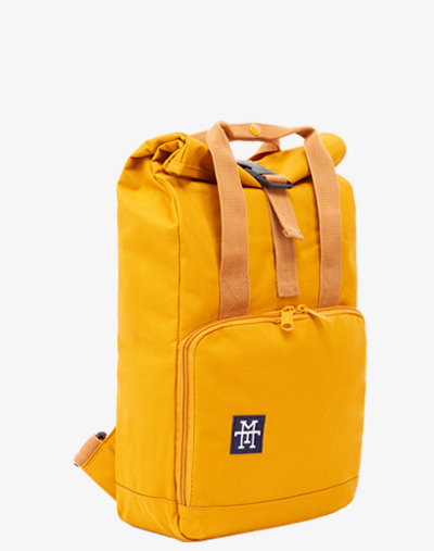 Mini Roll-Top Backpack Rucksack Rollrucksack mit Rollverschluss zum rollen Fahradrucksack kurierrucksack klein kleiner Daypack