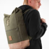 Timber Wood Roll-Top Backpack
