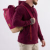 Timber Wood Roll-Top Backpack Vino Weinrot Rot dunkelrot