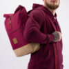 Timber Wood Roll-Top Backpack Vino Weinrot Rot dunkelrot