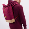 Timber Wood Roll-Top Backpack Vino Weinrot Rot dunkelrot