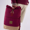 Timber Wood Roll-Top Backpack Vino Weinrot Rot dunkelrot