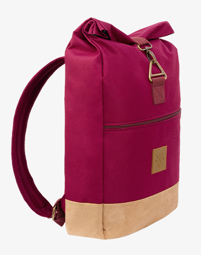 Timber Wood Roll-Top Backpack Vino Weinrot Rot dunkelrot