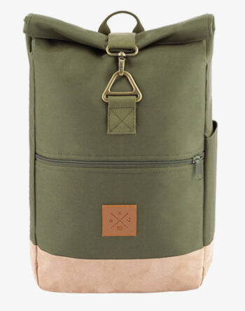 Timber Wood Roll-Top Backpack