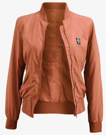 Woman Bomber Jacke Übergangsjacke Cognac