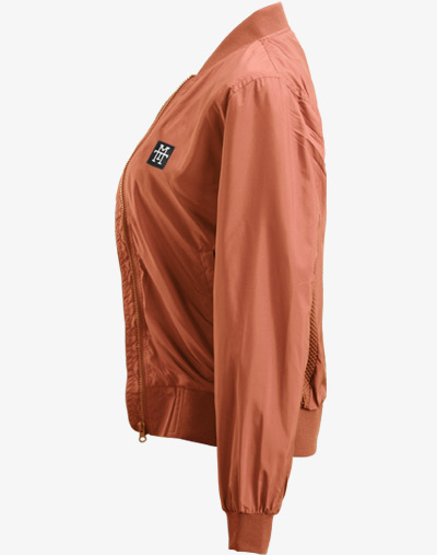 Woman Bomber Jacke Übergangsjacke Cognac