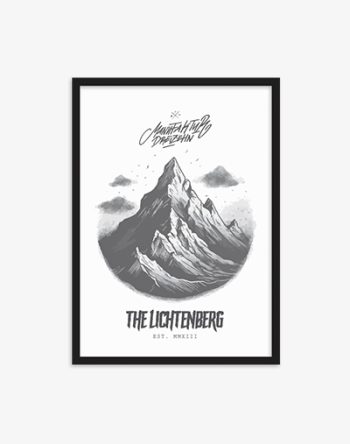 The Lichtenberg Poster, gerahmt