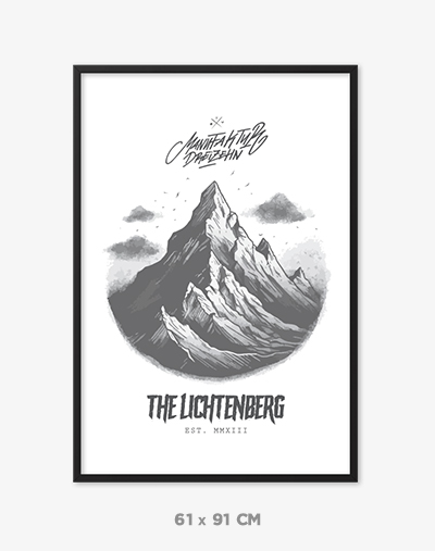 The Lichtenberg Poster, gerahmt