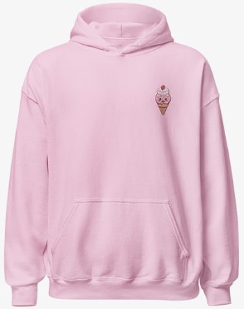 Hoodie Kapuzenpullover pink rosa icecream eis cute kawaii dead people beverly