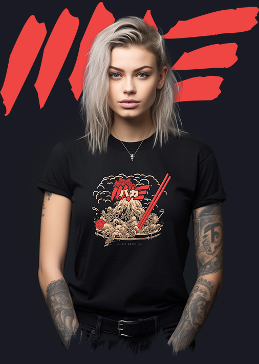 bakaramen Baka Ramen Crazy Noodle Shop T-Shirt