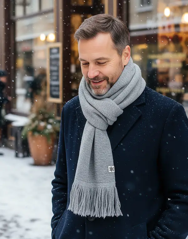 Fringe Scarf, Schal, Langschal, Strickschal