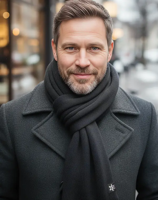 Fringe Scarf, Schal, Langschal, Strickschal