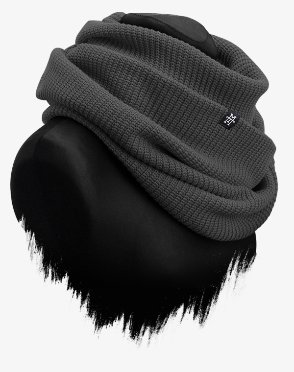 Knit Loop Grau Strickschal Loopschal Schlauchschal Schal Grey Storm