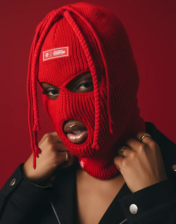 Balaclava Sturmaske Sturmhaube 3-Loch Strick Knit