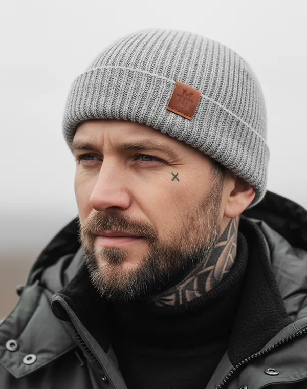 Fishermans Beanie, Beanie, Wollmütze, kurze Mütze, Seemansmütze, Dockermütze, Docker Cap, Short Hat, Seefahrer Mütze, Mütze, Trawler Beanie, Fischermütze