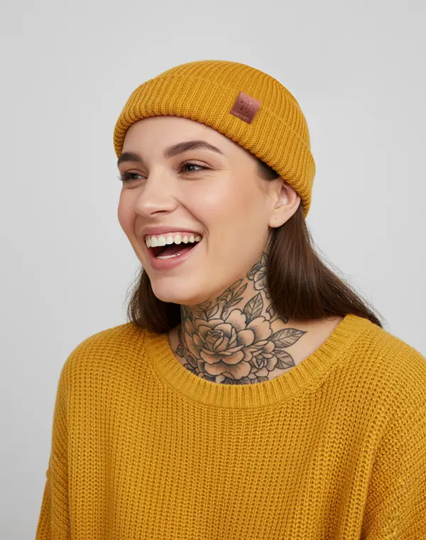 Fishermans Beanie, Beanie, Wollmütze, kurze Mütze, Seemansmütze, Dockermütze, Docker Cap, Short Hat, Seefahrer Mütze, Mütze, Trawler Beanie, Fischermütze