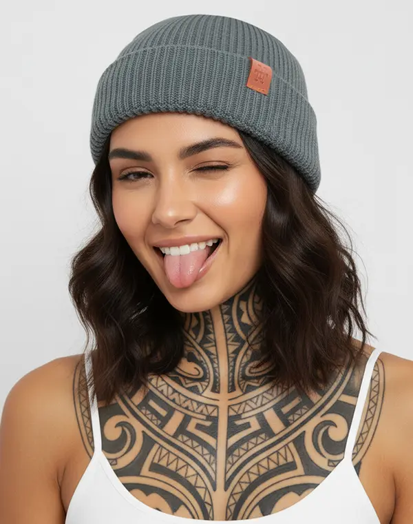 Fishermans Beanie, Beanie, Wollmütze, kurze Mütze, Seemansmütze, Dockermütze, Docker Cap, Short Hat, Seefahrer Mütze, Mütze, Trawler Beanie, Fischermütze