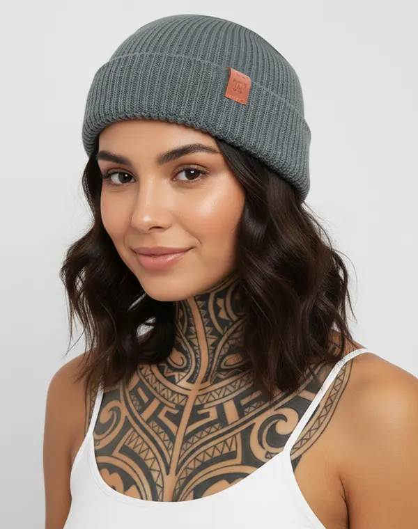 Fishermans Beanie, Beanie, Wollmütze, kurze Mütze, Seemansmütze, Dockermütze, Docker Cap, Short Hat, Seefahrer Mütze, Mütze, Trawler Beanie, Fischermütze