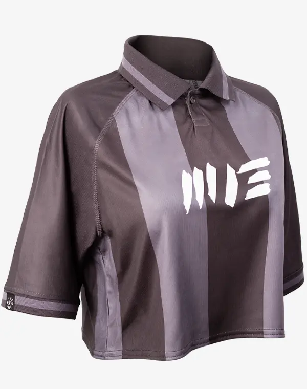 cropped soccer polo shirt, t-shirt, frauen, damen, crop cut, kurz, kurzes shirt, fussball