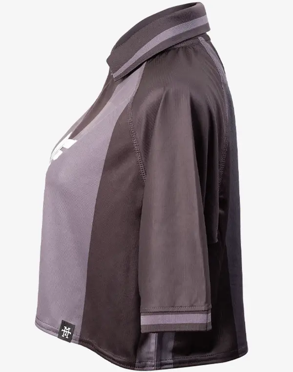 cropped soccer polo shirt, t-shirt, frauen, damen, crop cut, kurz, kurzes shirt, fussball