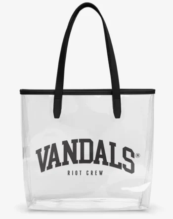 Vandals Riot Crew Shopper Bag, Shopping Bag, Beach Bag, Umhängetasche, Tragetasche, Handtasche, Transparent, Clear, durchsichtig, Tasche, Graffiti