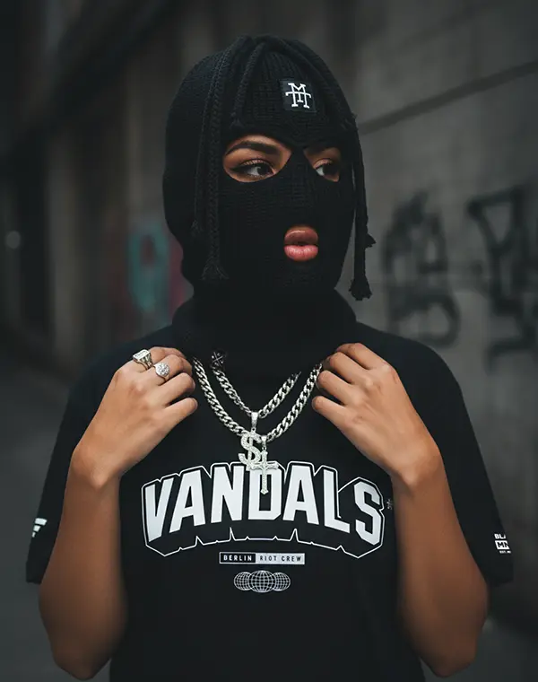 T-Shirt, Shirt, Black Out, Sommer, Vintage, Oldschool, Classic, 90s, Black Block, Riot, balaclava