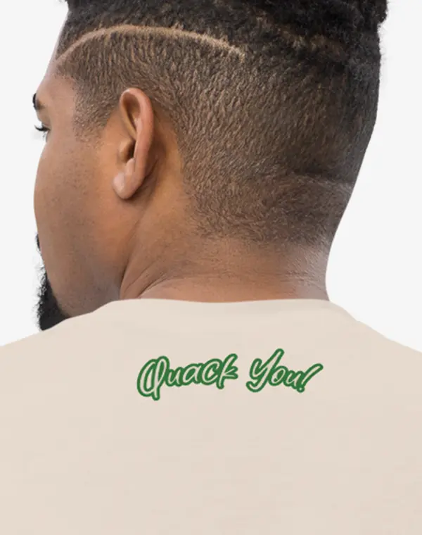 Trouble Ducks, T-Shirt, Shirt, Baseball, Ducks, Ente, Beige, Grün, Sommer