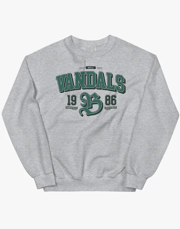 sweater, pullover, pulli, sweatshirt, 90s, 90er, classic, vandals, riot crew, graffiti