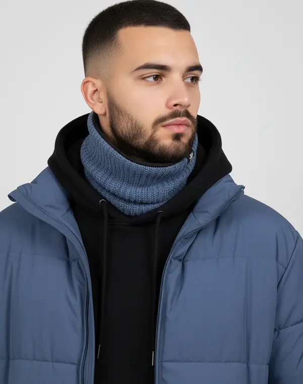 Knit Neckwarmer Schlauchschal Wintermütze