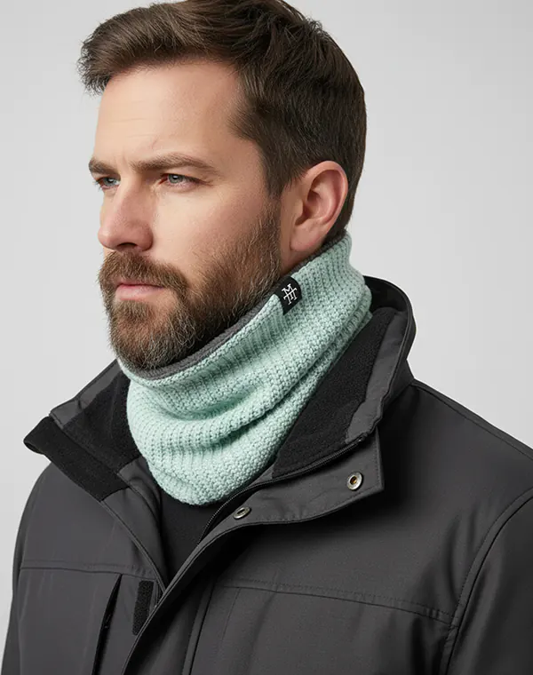 Knit Neckwarmer Schlauchschal Beanie Wintermütze